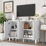 47.2'' Modern TV Stand with 2 Spacious Storage Cabinets