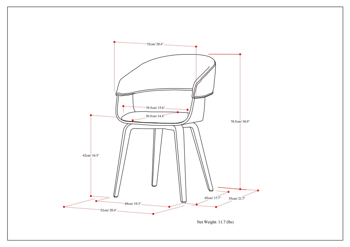 Lowell - Mid-Century Modern Bentwood Dining Chair