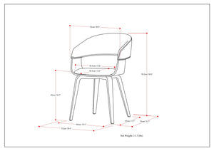Lowell - Mid-Century Modern Bentwood Dining Chair