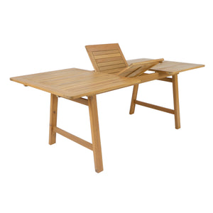 Extendable Acacia Wood Outdoor Dining Table