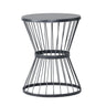 Lassen - Modern Outdoor Side Table with Hourglass Design