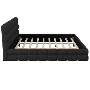 Upholstered Platform Bed With Headboard