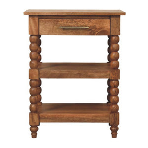 Solid Wood Barley Twist Side Table