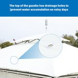 13x10 Outdoor Patio Gazebo Tent with Ventilated Double Roof and Sidewalls