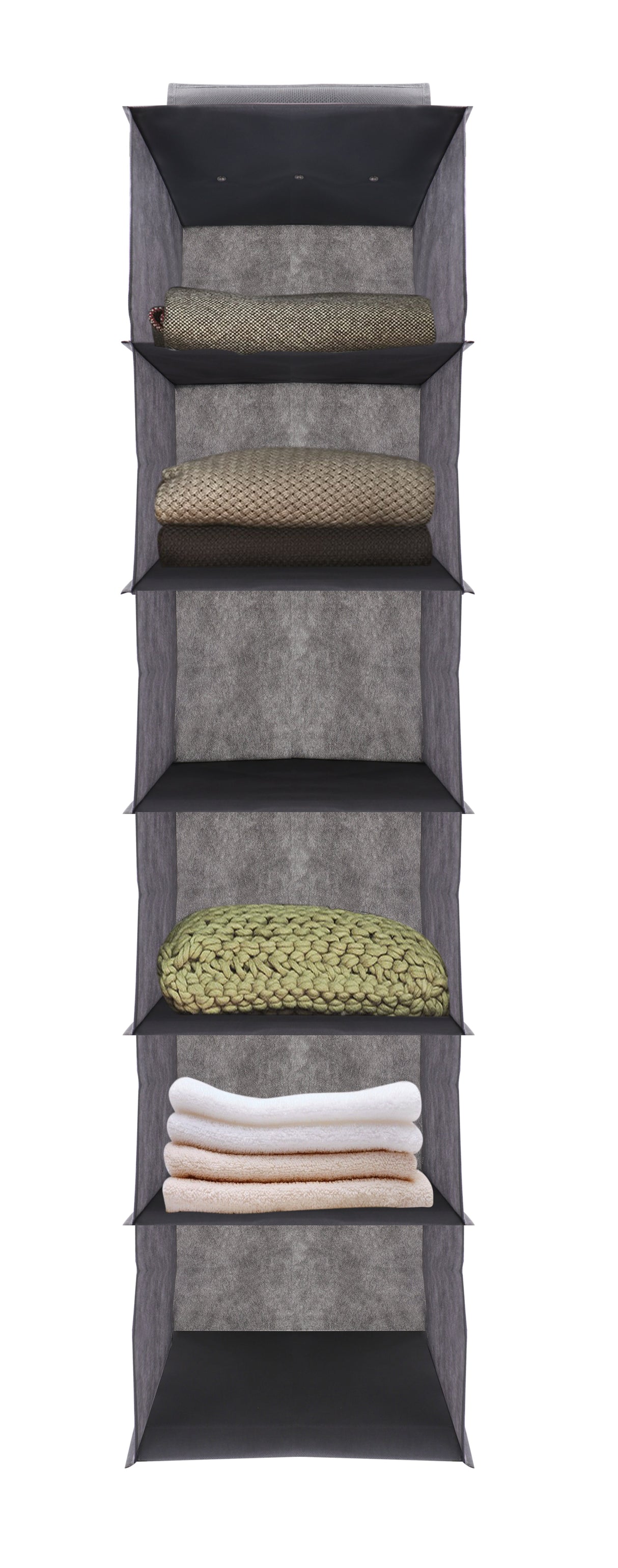 J&V Textiles Hanging Closet Organizer, 6-Shelf & 10-Shelf Options
