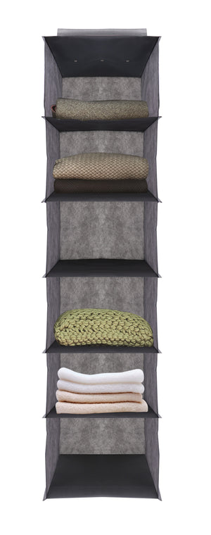 J&V Textiles Hanging Closet Organizer, 6-Shelf & 10-Shelf Options