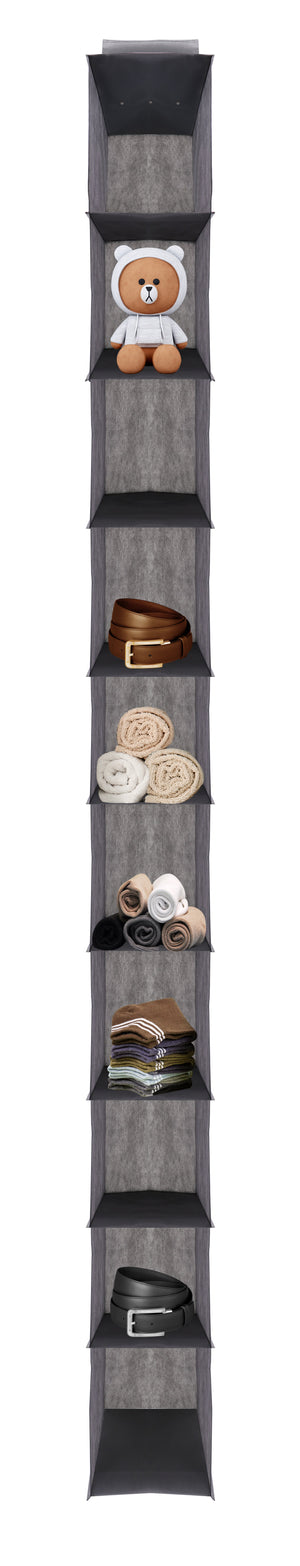 J&V Textiles Hanging Closet Organizer, 6-Shelf & 10-Shelf Options