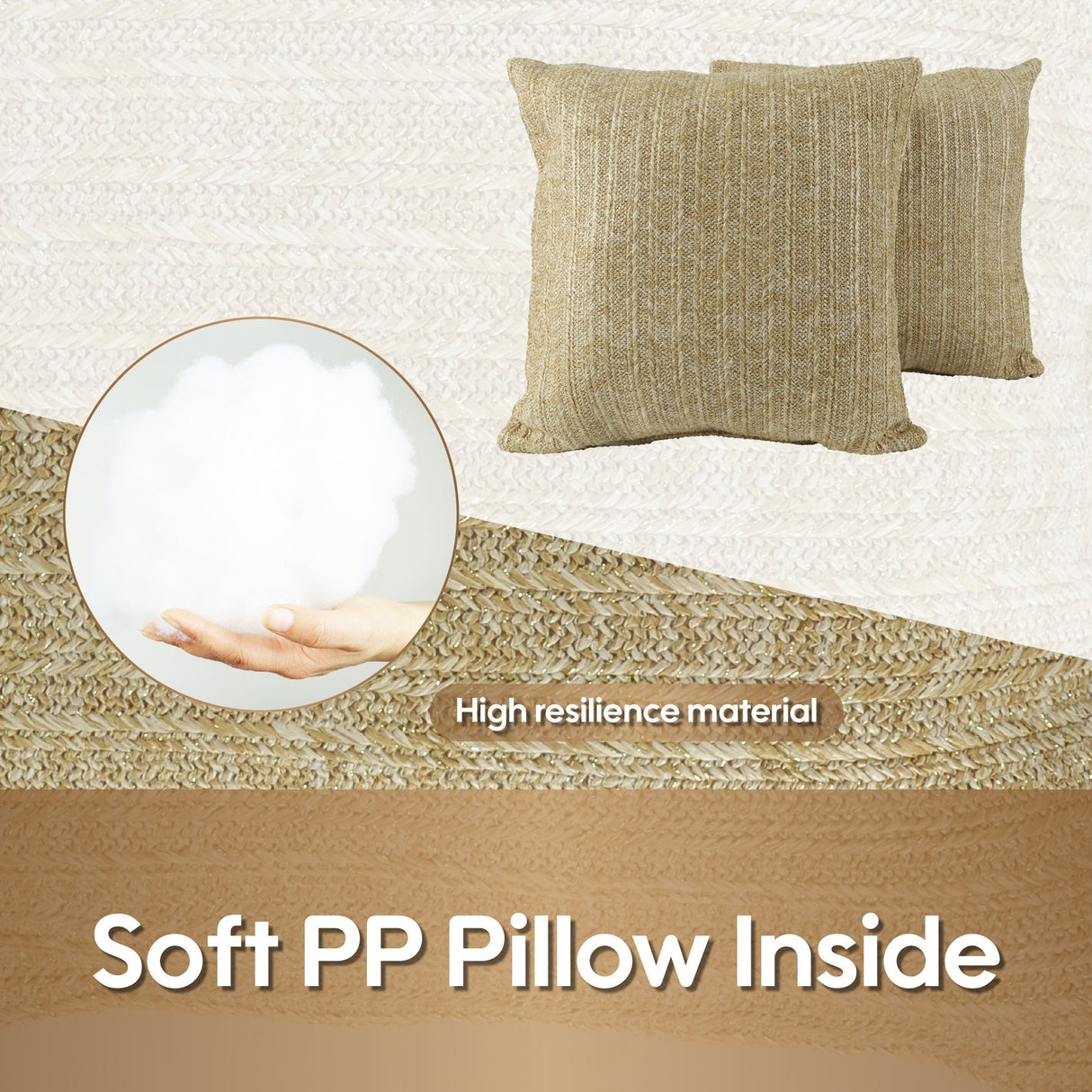 Outdoor/Indoor Decorative Throw Pillows with Inserts (Set of 2)