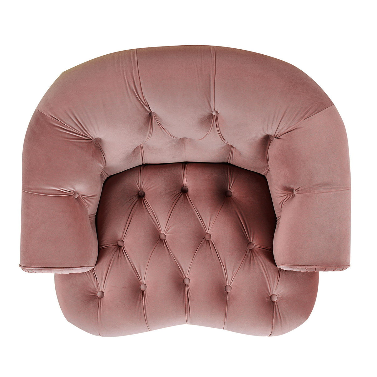Victorian Tufted Upholstered Accent Chair with Nailhead Trim - Dark Red, Blue, or Pink