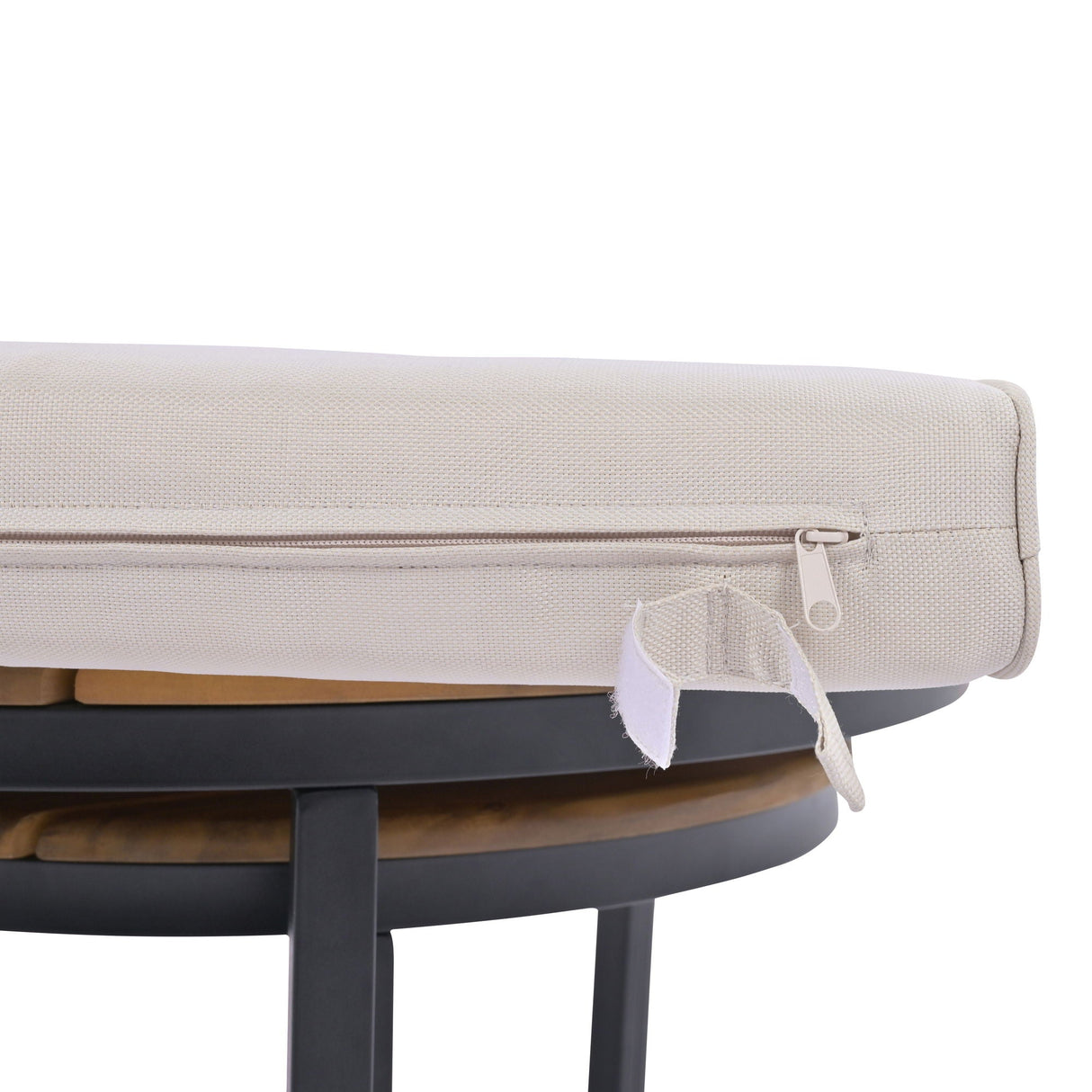 Modern Outdoor Sectional Sofa Set With Nesting Coffee Tables