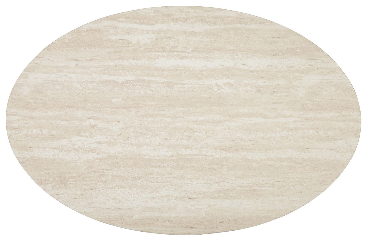 Tarica - Occasional Table Set (Set of 3) - White / Metallic