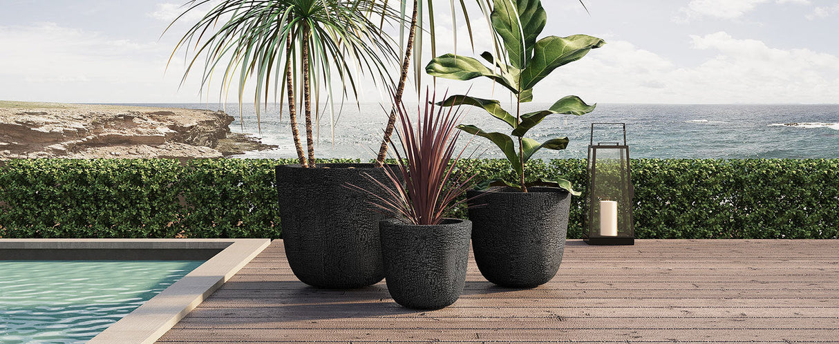 U_STYLE Lightweight MGO Planter Set of 3