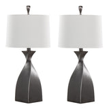 Curvo 30" Contemporary Polyresin Table Lamp - Set of 2