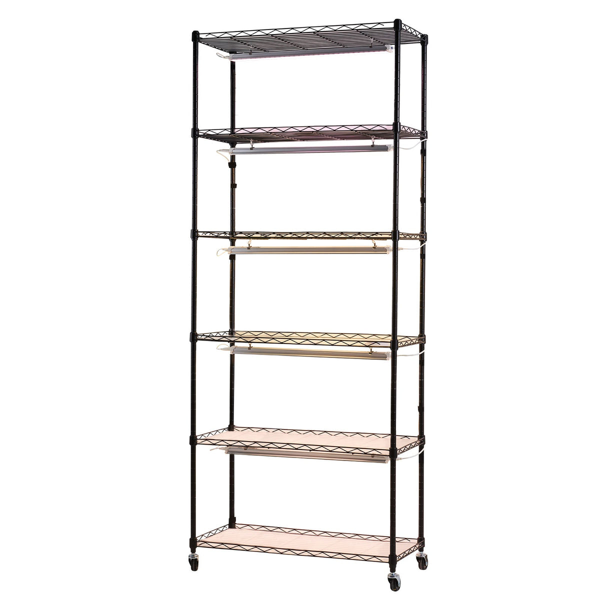 6-Tier Indoor Plant Shelf with Grow Light
