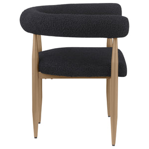Crofton - Upholstered Dining Arm Chair (Set of 2) - Black