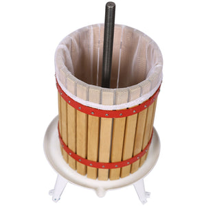 Manual Juice Maker Fruit Wine Press And Crusher With Filter Bag For Apple, Grape, And Berries - Green