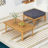 Urbanek Acacia Wood Outdoor Conversation Set - Teak
