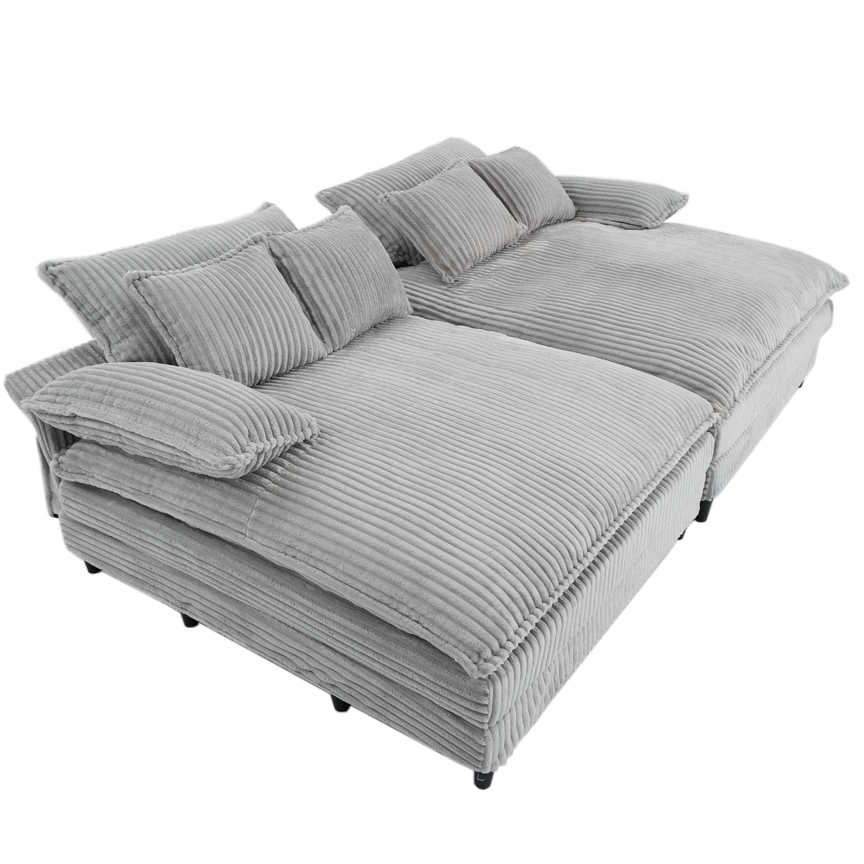 109" W Oversized Double Lounge Chaise Sofa