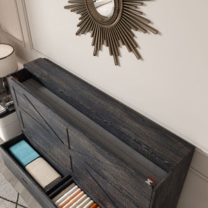 Full Murphy Bed With Storage Drawers, Charging Station, Foldable Panels, And Silent Swivel Wheels