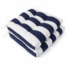 Outdoor Chair Cushions Set of 2 in Black/White Stripes