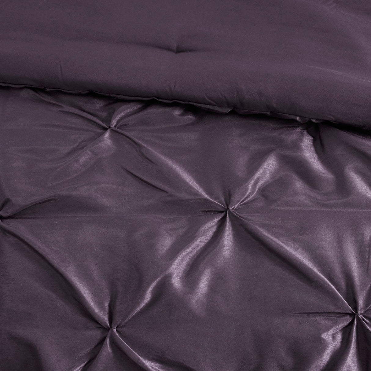 7-Piece Queen 100% Polyester Pieced Pleated Tufted Comforter Set