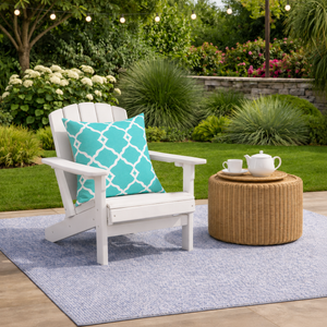 2 Pack Outdoor Pillow Covers in Aqua Moroccan