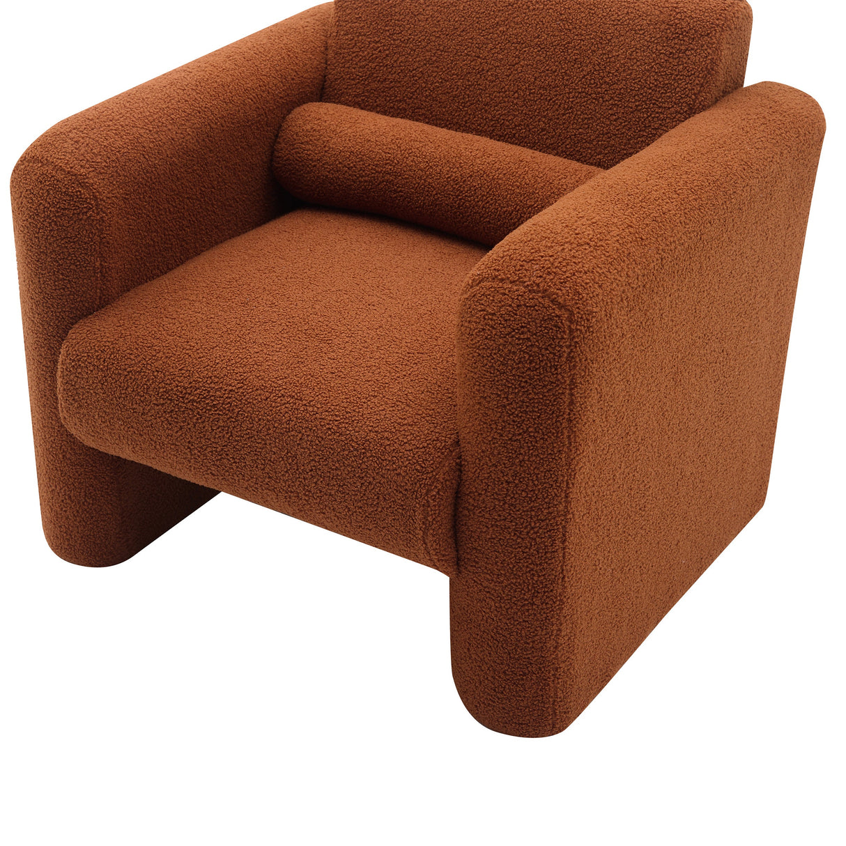 Marlowe Modern Sherpa Upholstered Comfy Reading Accent Chair