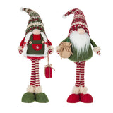 Set of 2 Fabric Standing Holiday Gnomes