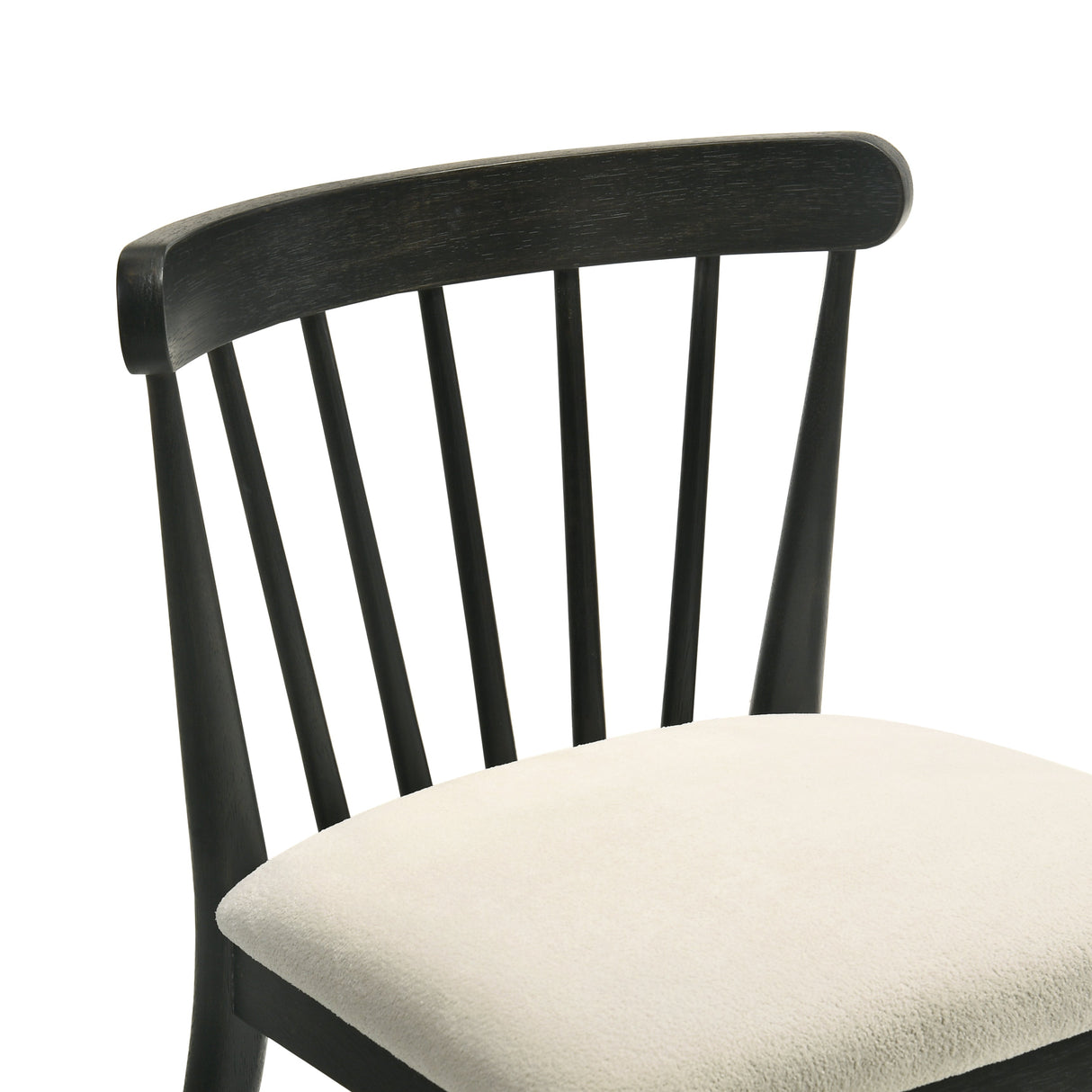 Modern Spindle Back Dining Chairs, Set of 2