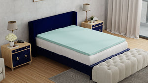 3" Gel Plush Memory Foam Cooling Mattress Topper