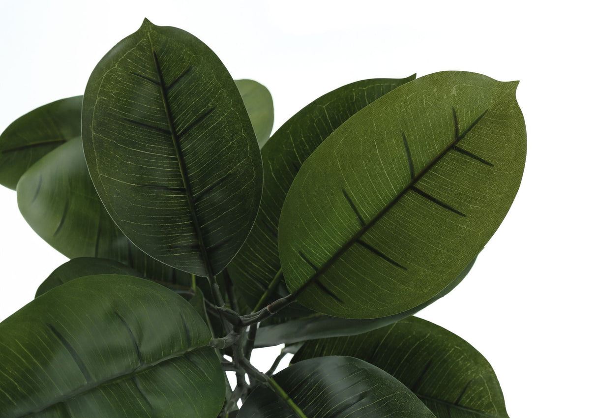52" Tall Artificial Rubber Tree, Indoor Faux Potted Plant