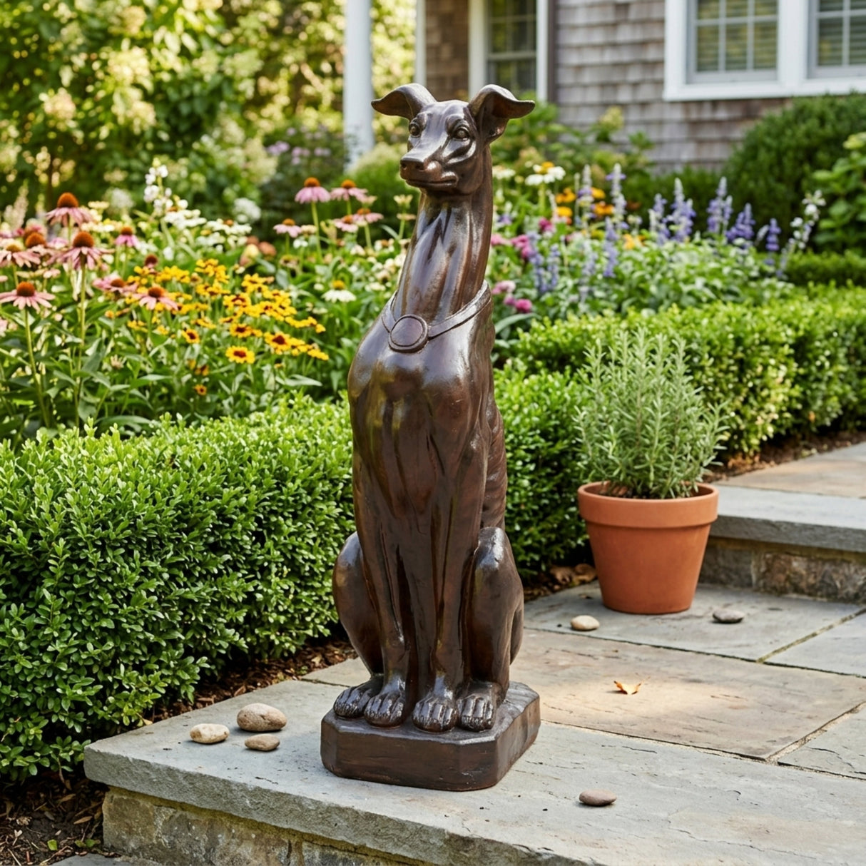 Greyhound Dog Statue
