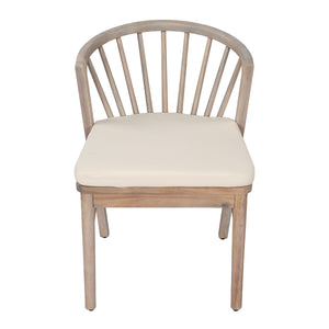 Outdoor Dining Chairs Set of 2, Acacia Wood Patio Chairs