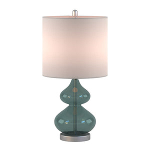 Ellipse Curved Glass Table Lamp, Set of 2