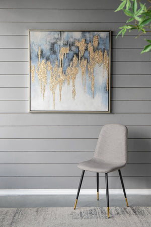 Nautilus Nightfall™ — Hand-Stretched Abstract Canvas Wall Art