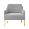 Modern Elegance Accent Chair With Curved Backrest