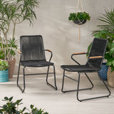 Moonstone Outdoor Club Chair Set with Rope Weave Design