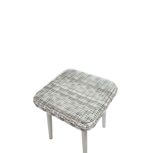 Tashay - 3 Piece Patio Bistro Set - Green Fabric & Beige Wicker