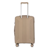 20'/24'/28' 3-Piece PP Spinner Wheel Luggage Set (Champagne)
