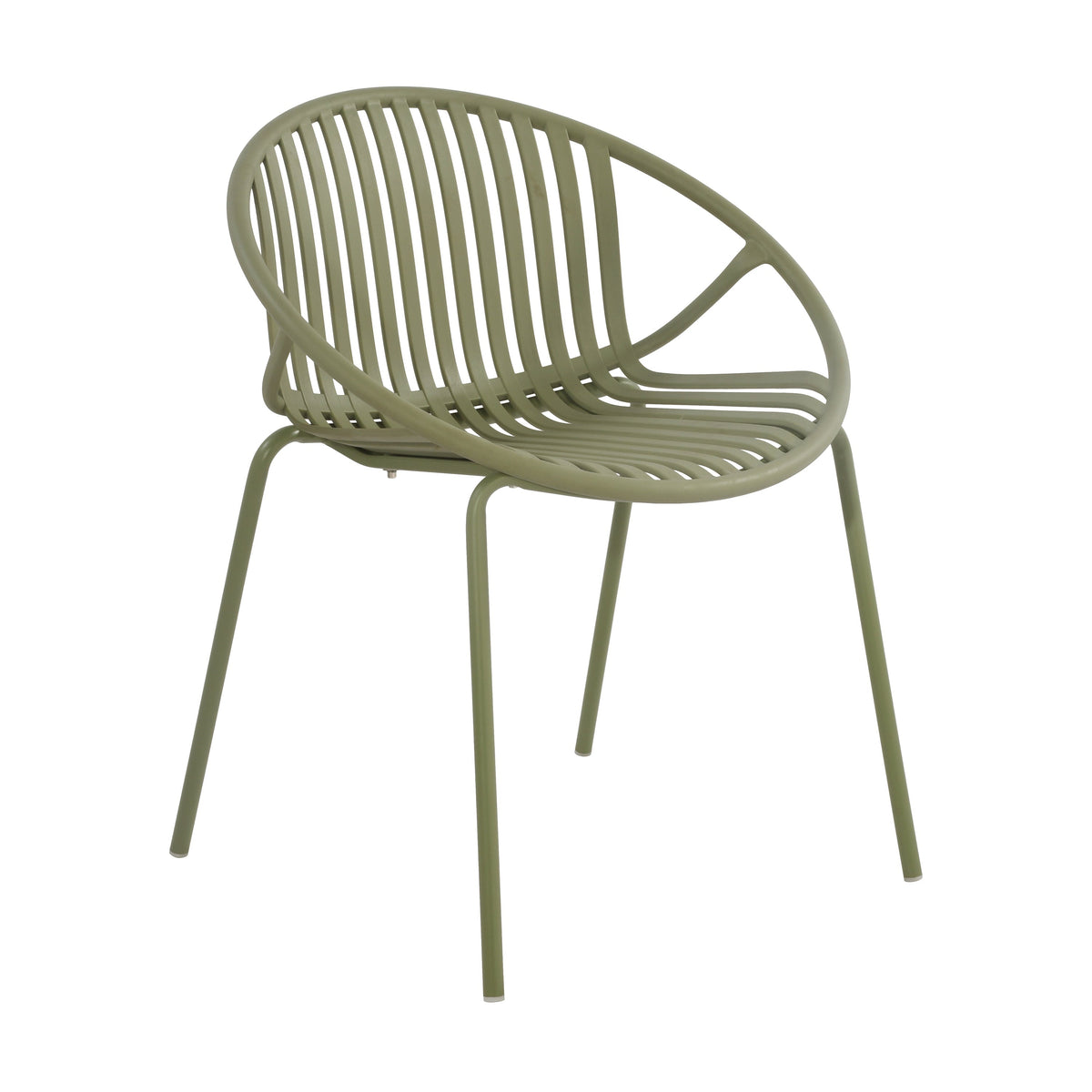 Patio Dining Chairs Stackable Chairs with Breathable Design (Set of 2)