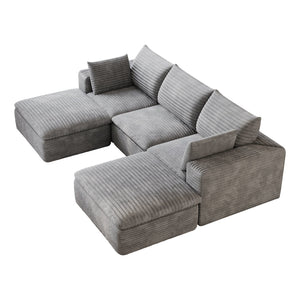 102" Cloud Sofa in Grey