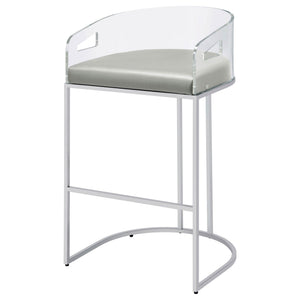 Mello - Upholstered Bar Chair (Set of 2) - Gray