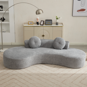105.5'' Curved Sofa - Modern Minimalist Design