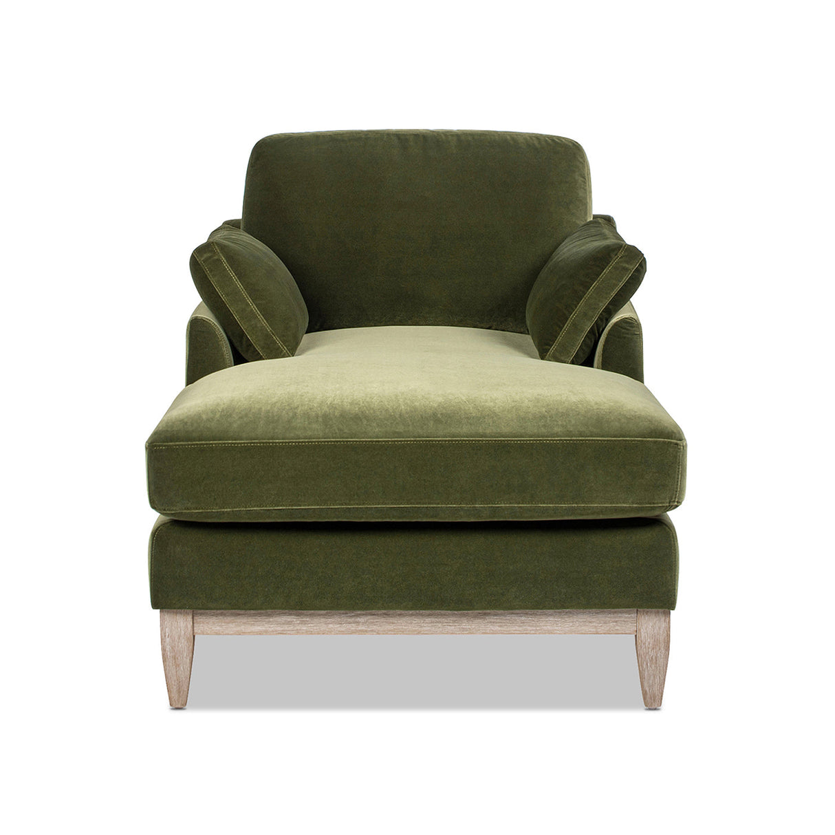 Brooding 62" Upholstered Chaise Lounge Chair with Reversible Cushions