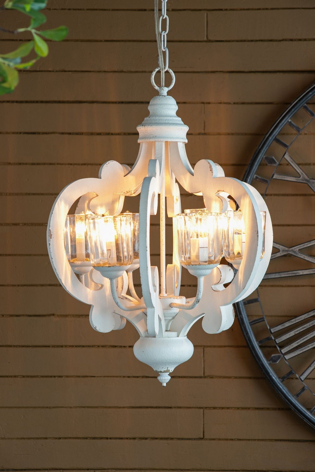 Farmhouse 6-Light Wood Chandelier Pendant Light Fixture
