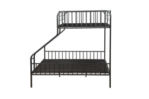 Caius - Twin Long Queen Bunk Bed - Gunmetal