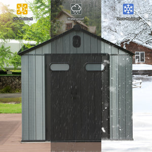 8X10FT Outdoor Resin Storage Shed