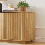 Modern Fluted Sideboard Storage Cabinet