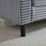 The Beverly Corduroy U-Shaped Sectional Sofa