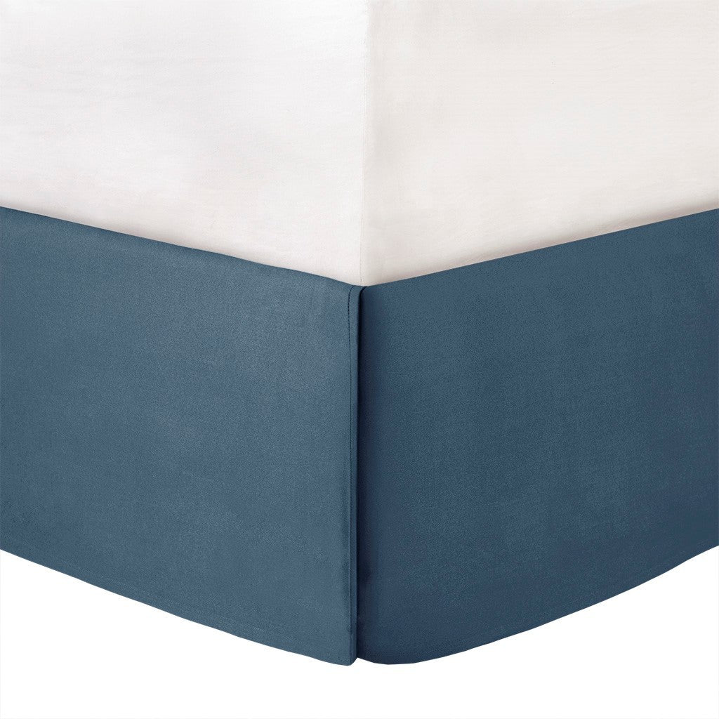 7 Piece Cotton Sateen Comforter Set Blue California King